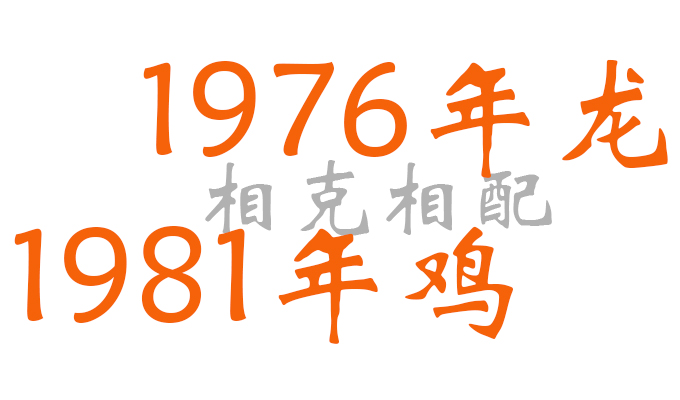 1981年与1976年生人合作相克吗 1976年龙和1981年鸡相配吗